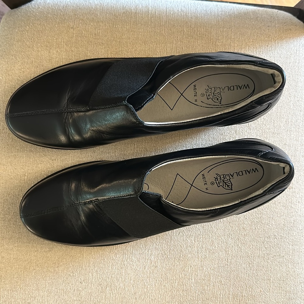 Waldlaufer Women’s Leather Biker Style Shoes Flats Black Size 9 (UK 7) - Picture 4 of 12